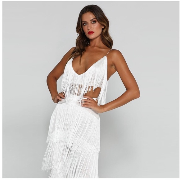 🎉 Host Pick 🎉 NEW! White Fringe Pant Set - Picture 3 of 8